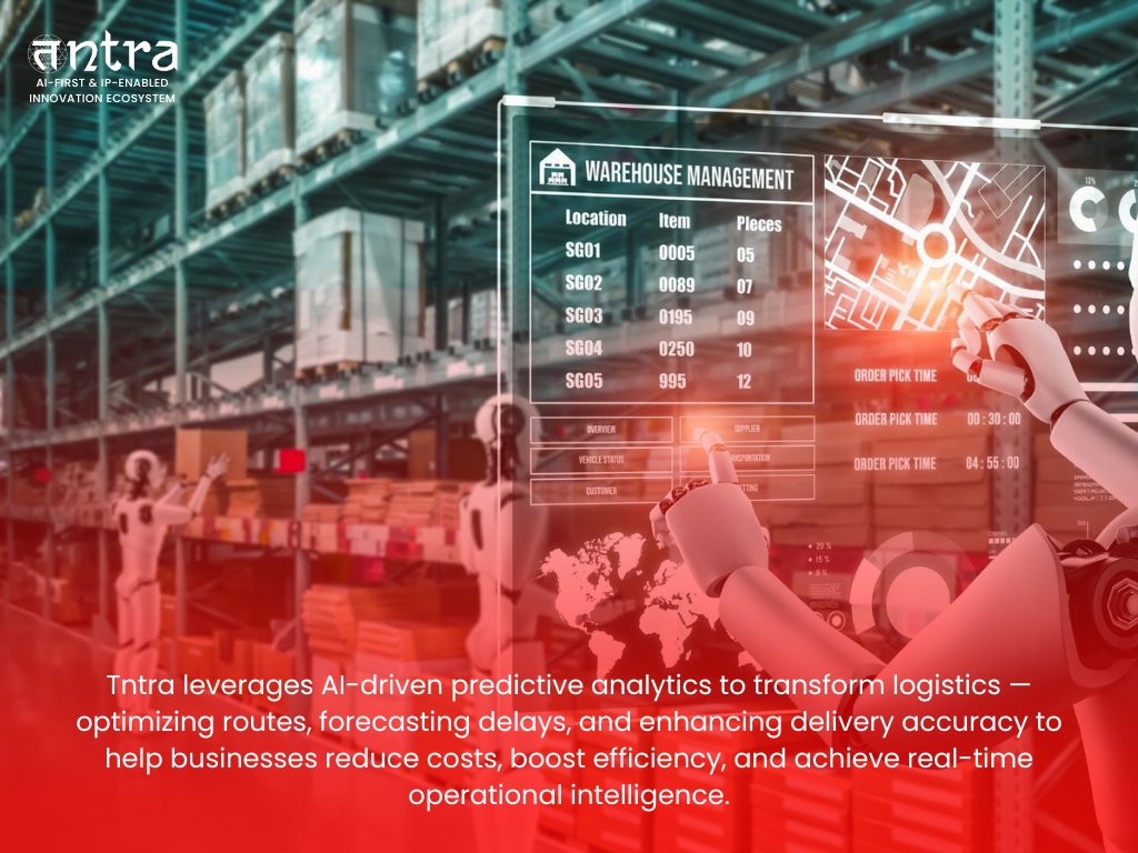 tntraio's tweet image. 𝗔𝗜 𝗶𝘀 𝗿𝗲𝗱𝗲𝗳𝗶𝗻𝗶𝗻𝗴 𝗹𝗼𝗴𝗶𝘀𝘁𝗶𝗰𝘀! 
From smarter routes to real-time tracking, predictive analytics is driving speed, agility &amp;amp; precision.
🔗 Read how AI future-proofs supply chains: tntra.io/blog/ai-in-log…
#AIinLogistics #LogisticsAutomation #PredictiveAnalytics