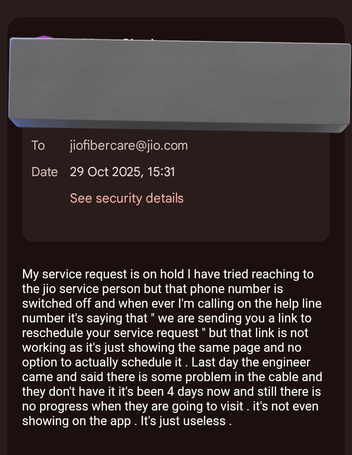 _mochi_bear's tweet photo. @JioCare  @reliancejio why your services are so bad https://t.co/Shz8A0dIGE