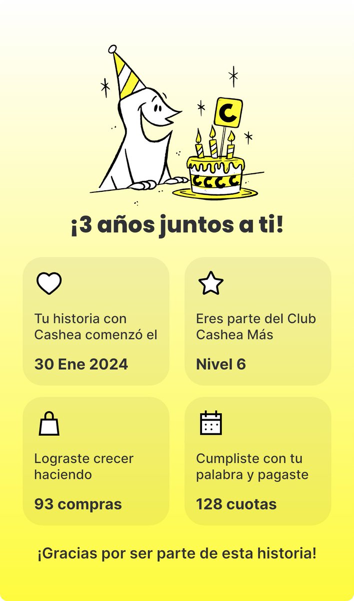 #FelizCumpleaños #Cashea