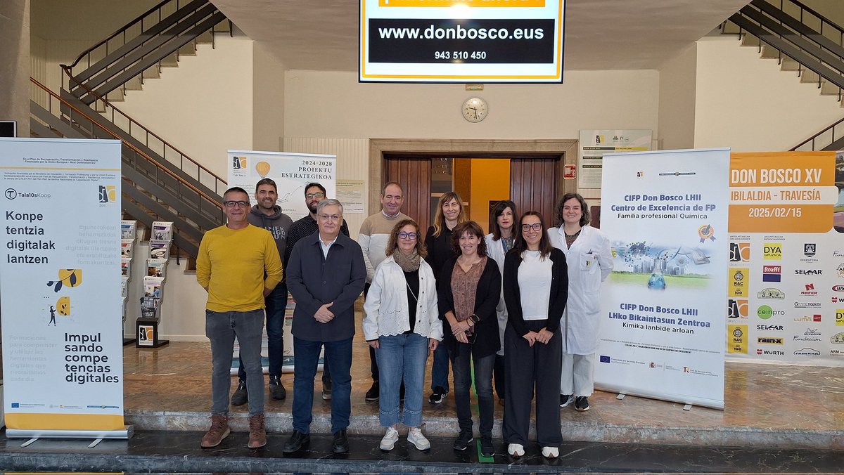 FPdonboscoLH's tweet image. ✈️@ComtedeRius Tarragonako lanbide heziketako ikastetxetik bixitan etorri zaizkigu hainbat irakaske. 
Auto🚘 eta kimika🧪 alorretako irakaskeak dita eta gure lanbide heziketa barrutik ezagutzen ari dira, ETHAZI, tkgune, proiektoak,......
Benvinguts i benvingudes👋

#tarragona