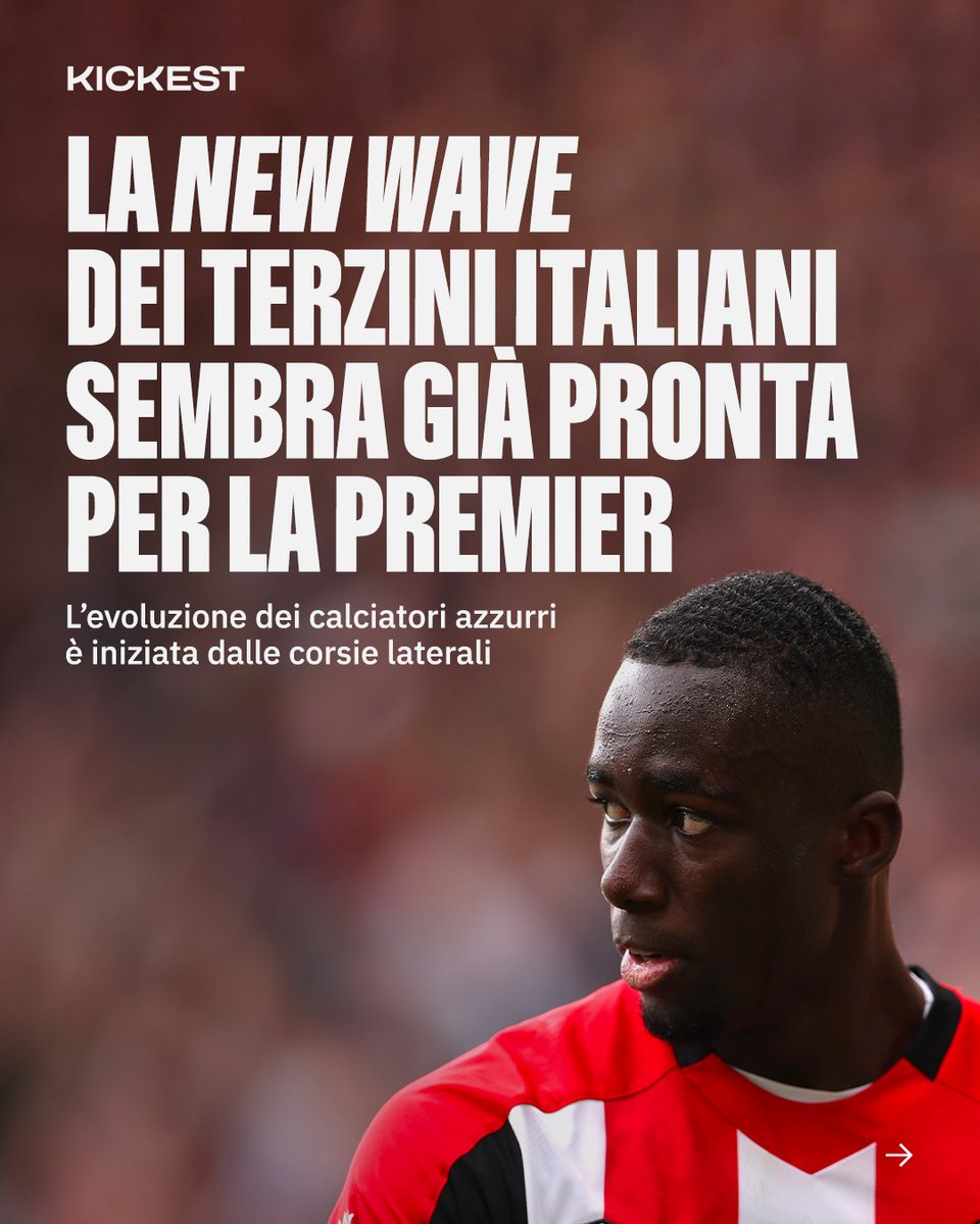 Kickest_it's tweet photo. Come una catapulta! direbbe Herbert Ballerina di fronte alle rimesse laterali di Michael Kayode, laterale destro del Brentford e della nazionale Under 21 italiana. Il classe 2004 ha conquistato il pubblico inglese grazie a lunghe gittate e prestazioni di spessore, come l’ultima, da MVP, in casa contro il Liverpool (qualche dato rilevante: 2 passaggi chiave, 2/2 dribbling riusciti, 100% di duelli vinti). Il Brentford ha creduto in lui e lo ha riscattato dalla Fiorentina per circa 17,5 milioni. Perché Kayode è perfetto per la Premier League: non ha una tecnica pulita ma può contare su un fisico statuario, corsa, intensità. Insomma, un ottimo sistema aerobico.

Non è l’unico, non è il primo. Il paziente zero di questa nuova ondata di esterni bassi italiani “da Premier” potrebbe essere Destiny Udogie, che ci sembra di conoscere da tanto tempo ma che rimane, pur sempre, un 2002. Udogie – attualmente alle prese con un infortunio al ginocchio – è ormai titolare stabile nel Tottenham mentre il minutaggio in maglia azzurra resta limitato, chiuso dalla presenza di Dimarco.

Ma la “vecchia” generazione (quella dei Dimarco, Cambiaso, Di Lorenzo…), definita da un approccio centrato sull’aspetto tecnico-tattico più che da una vicinanza anagrafica, potrebbe essere prossima alla scomparsa. Oltre ai già citati Kayode e Udogie, in Serie A si sta costruendo un nome Marco Palestra, 2005 in prestito al Cagliari dall’Atalanta. Palestra non è soltanto veloce e ben piazzato (186 cm di altezza), ma usa con ugual destrezza entrambi i piedi ed è il calciatore italiano con più dribbling completati (12 in 7 gare).

L’Italia sta diventando prima produttrice di terzini con caratteristiche da Premier League: pensiamo al 2006 Niccolò Fortini (Fiorentina) o ai 2005 Davide Bartesaghi (Milan) e Riyad Idrissi (Cagliari). Il calcio si muove, si trasforma, così come i suoi protagonisti. In breve tempo sarà il regno dei giocatori completi, quelli dotati di grande forza fisica e ad alta intensità. L’Italia ha cominciato dalle corsie laterali. Poi, si spera, verrà il resto.