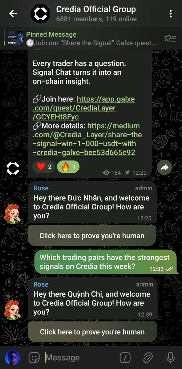 Adex_onchain's tweet image. Just asked my first question in the signal chat by @Credia_Layer 💬

Let’s see what insights the community drops 👀

#CrediaLayer #signalchat