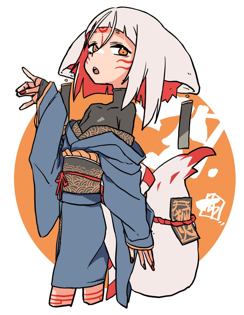 今日は～和服の日!ってことで狐火くん。
和服かどうか微妙だけど。
#和服の日 