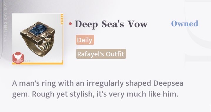 fishievv's tweet image. Rough yet stylish, it's very much like him.
💍 —has been blessed by the Sea God.