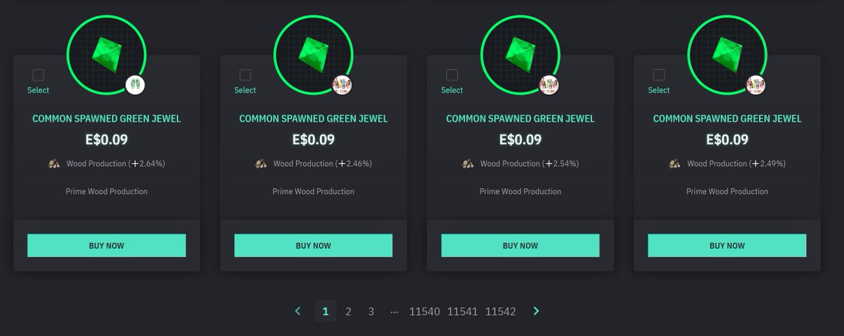 Earth2Explorer's tweet photo. Seems the market is already anticipating the end  of jewel spawning.  .07 to .09 this week despite more pages of jewels than last week.

Sellers are finally adjusting their prices higher 👀📈

#Earth2
#Jewels https://t.co/IEu4BiSijc