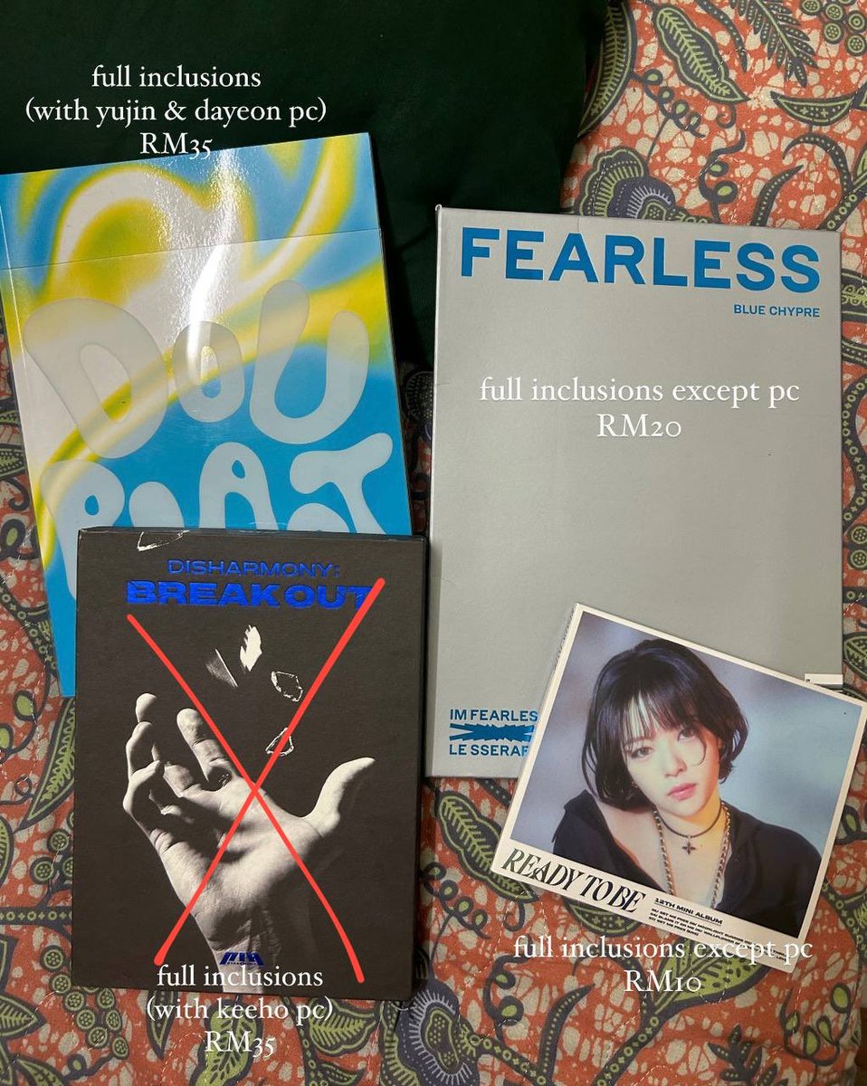 niiispace's tweet image. dm me for more questions/prices (boleh nego) help me clear these pleaseeee 😩 #pasarlesserafim #pasarstayc #pasarkep1er #pasartwice #pasarive #pasarblackpink #pasaryuri #pasarizone