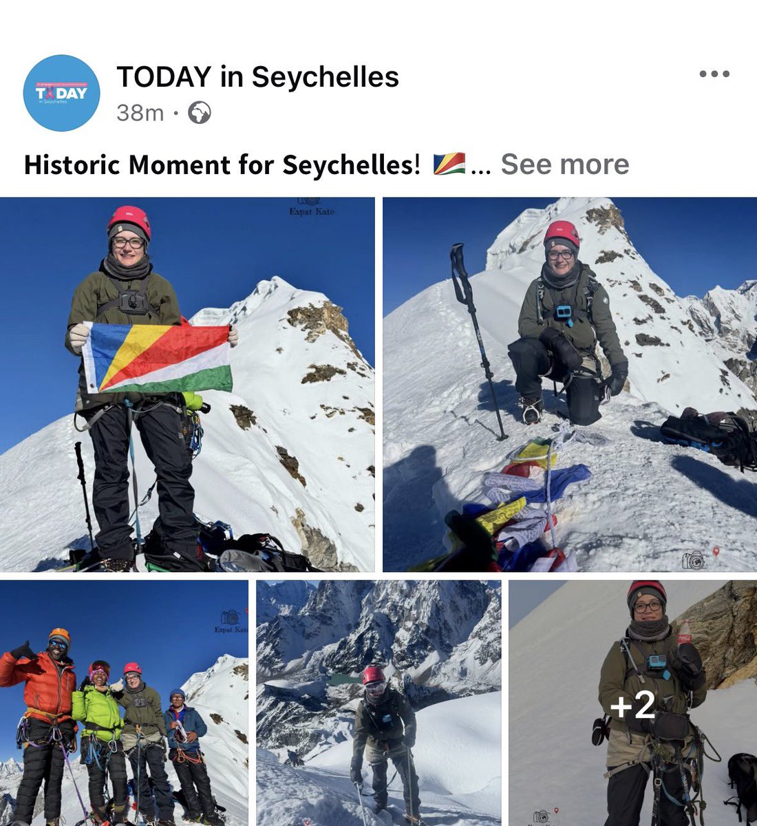 Hike_with_Kate's tweet image. 🗞️ I’ve Been Published! Seychelles, We Made History once more! 🇸🇨❤️

Still can’t quite believe it — I’ve officially been published, and it feels so surreal! This moment isn’t just mine — it’s one for Seychelles too.

Featured here with me is my rock climbing instructor ; Gitonga…