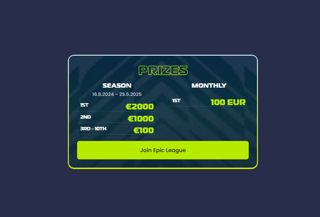 Fantasyfans_net's tweet image. Last chance to join the Epicbet FPL for free 🚨

💰 €5000 prize money
💸 €100 monthly prize money

Read more here - epicbet.com/en/epic-fantas…

Join the FPL league here - fantasy.premierleague.com/leagues/auto-j…