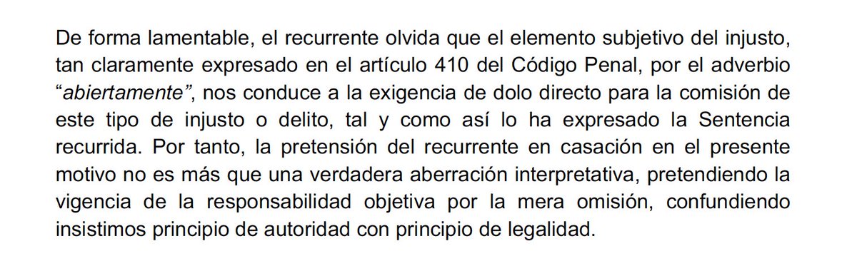 Això és el que exactament vam dir:

“Aberratio interpretandi”

(Fragment de l’escrit de data 2 de juny  sobre l’admisibilitat del recurs de l’Ajuntament de #Sixena contra la sentència del TSJC absolutòria del conseller <a href="/LluisPuigGordi/">Lluís Puig i Gordi</a>)