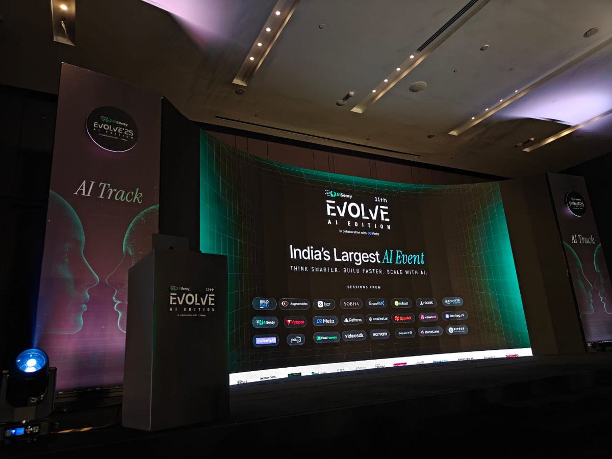 At the 11th edition of Evolve by AISensy &amp; Meta, Sehaj Virk presented “Building Blocks for Voice AI in India.”

He shared how Sarvam is building India’s foundational Voice AI infrastructure to power a multilingual, voice-first digital ecosystem.

Sarvam is advancing Voice AI to