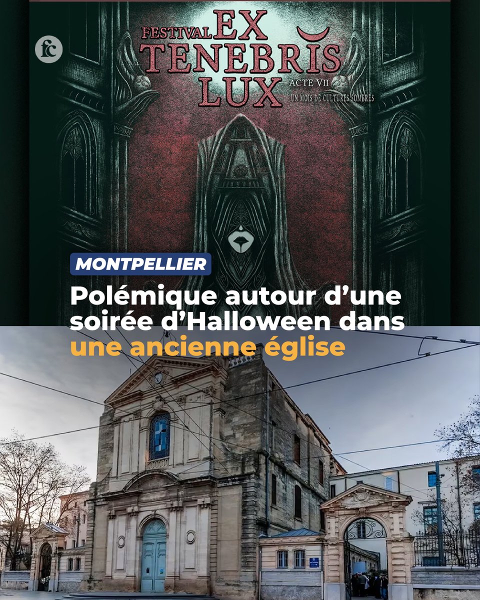 ⛪ Une église désacralisée de Montpellier, lieu de sépulture de deux évêques, sera le théâtre d’une soirée d’Halloween au programme jugé « antireligieux » par Mgr Norbert Turini. Un événement dénoncé par de nombreux fidèles qui demandent le déplacement de ce spectacle. 👉