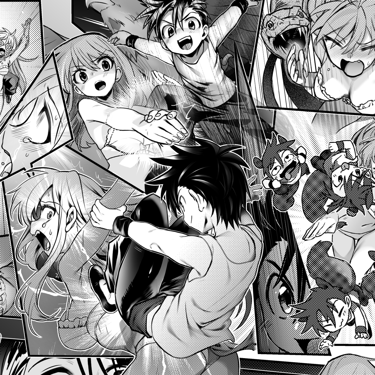 週刊少年ジャンプにて1896年連載の「アニマル拳士」の おねショタ 漫画3P描かせて頂きました!😚

基本 + 3サイズと差分で 【29枚】+加筆修正6枚 +制作工程の75枚】まとめzipは【547MB】 あります
Fantia https://t.co/JHNnmgTNYv
https://t.co/eRZGqclggW

リクエストやコメント感謝です! 