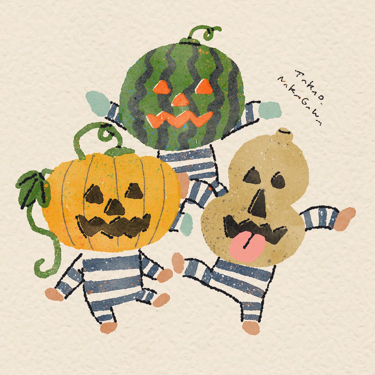 「いたずら３人組」

#ハロウィンにむけて