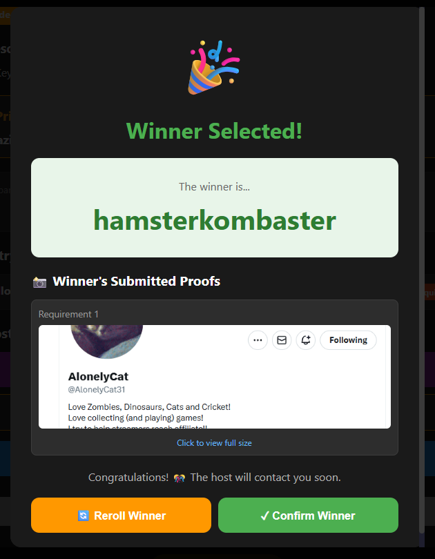 Congrats!! I'll send you the key on the website itself in a bit!! (Social Hub -> Messages) is where you will be able to see it!! (Mutazione Key)
