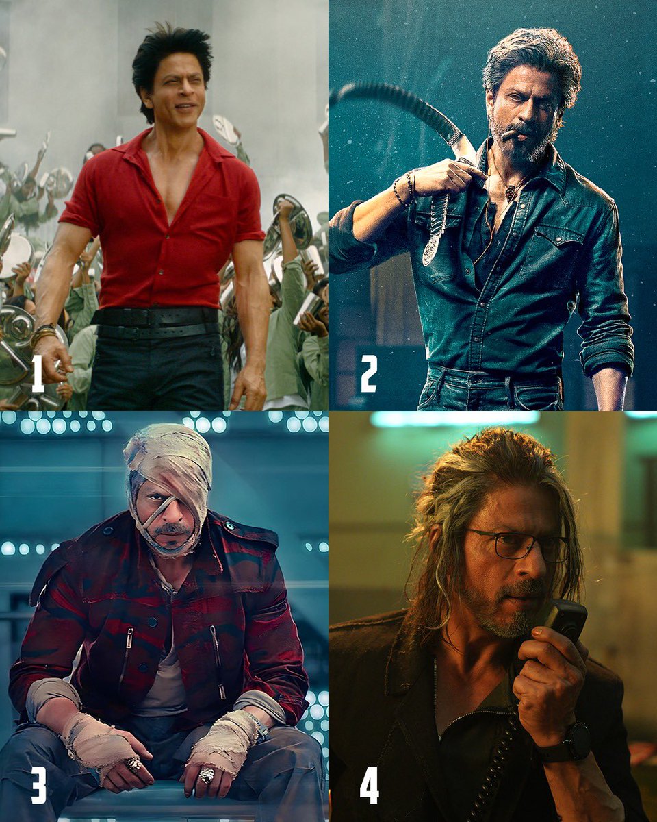 RedChilliesEnt's tweet image. Vote for your favourite look from Jawan!

#ShahRukhKhanFilmFestival