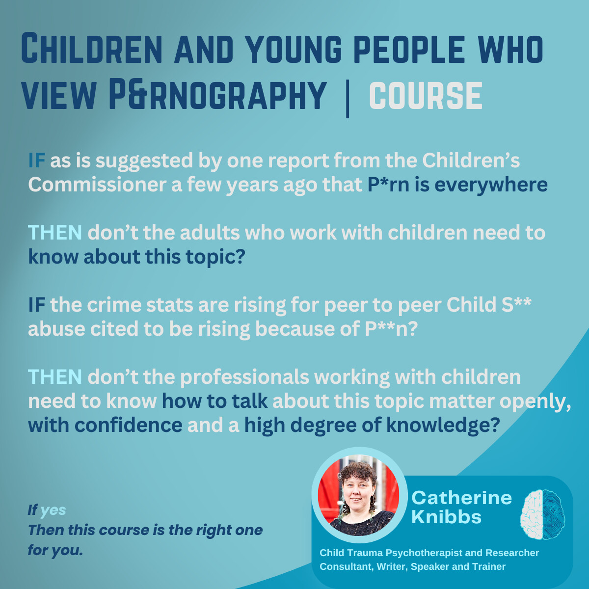 nibzy's tweet image. I&apos;m a child trauma psychotherapist, written 7 books worked directly with children viewing p**N, and as a relationship &amp;amp; sex educator for 2 decades. The course equips you and gives you the language to be able to work with this issue confidently. Book👇
 lnkd.in/ekpcSSeH