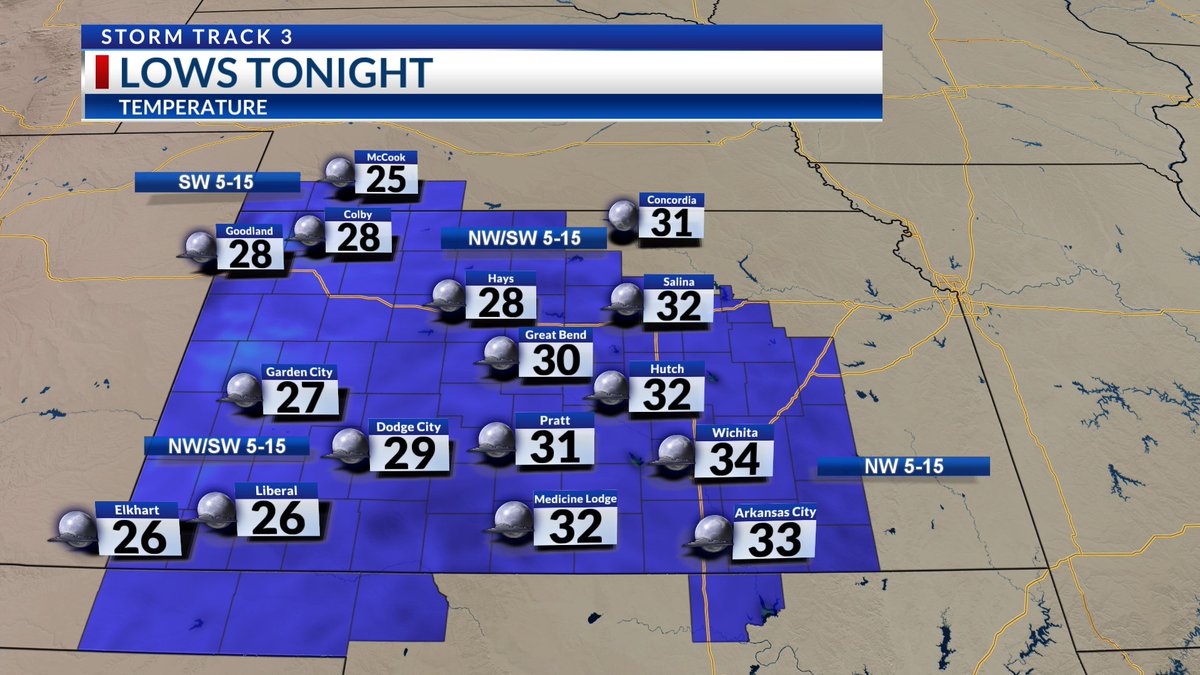 A few spots in Western Kansas have dipped below freezing this morning. More freezing temps are likely tonight into Thursday morning. 🥶 'Tis the season to disconnect garden hoses and blow out sprinkler systems. #kswx <a href="/KSNNews/">KSN News Wichita</a> <a href="/KSNStormTrack3/">KSN Storm Track 3</a> ksn.com/weather/