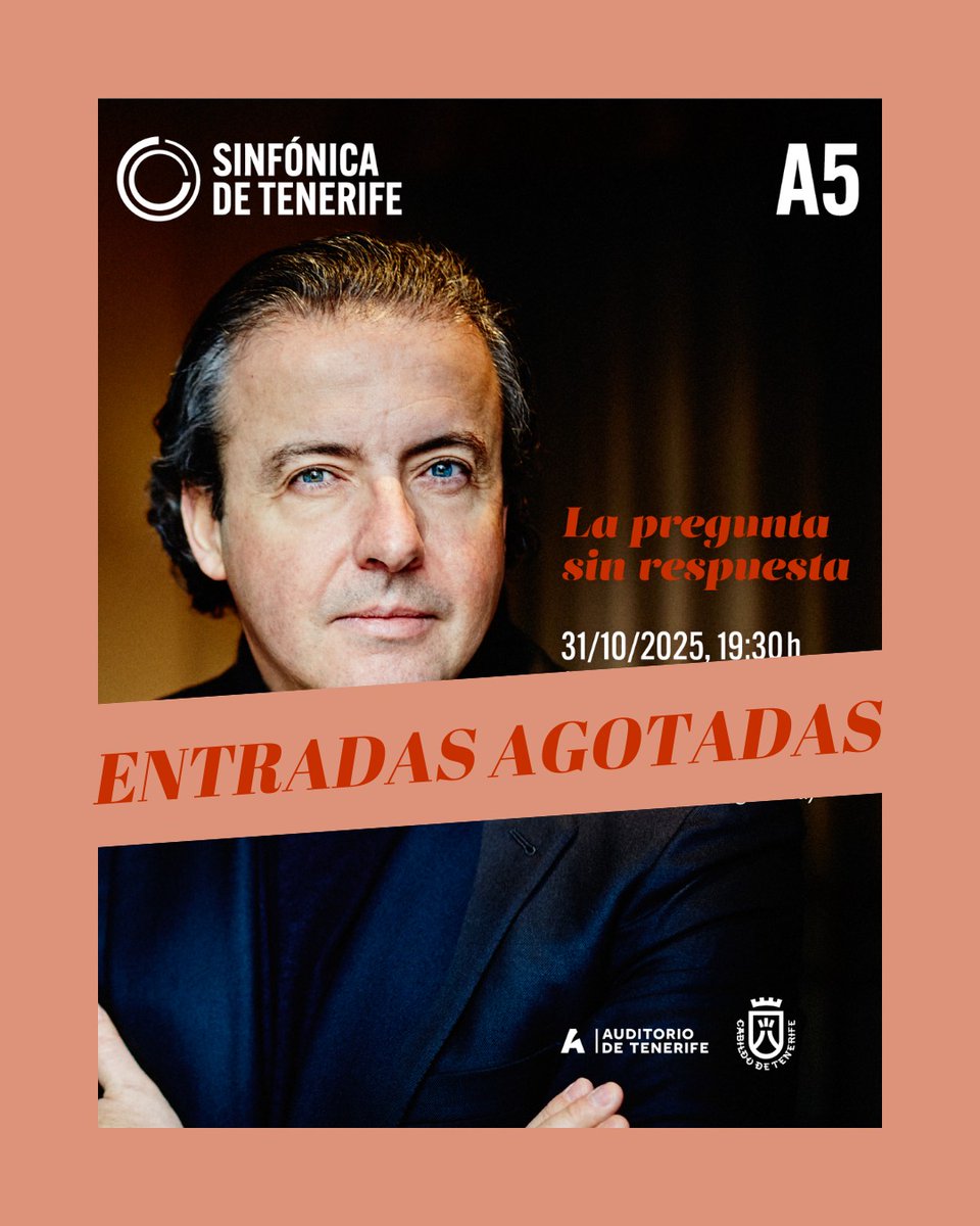 🎟 ¡Entradas agotadas!
Gracias por hacerlo posible y por transformar cada concierto en un encuentro 🫶

🗓 Próximas citas:
· Cámara en la Fundación: 29 10 · 20:00 · Espacio Cultural CajaCanarias
· A6 – Canciones de un compañero de viaje: 28 de noviembre · 19:30 · <a href="/Auditoriotfe/">Auditorio de Tenerife</a>
