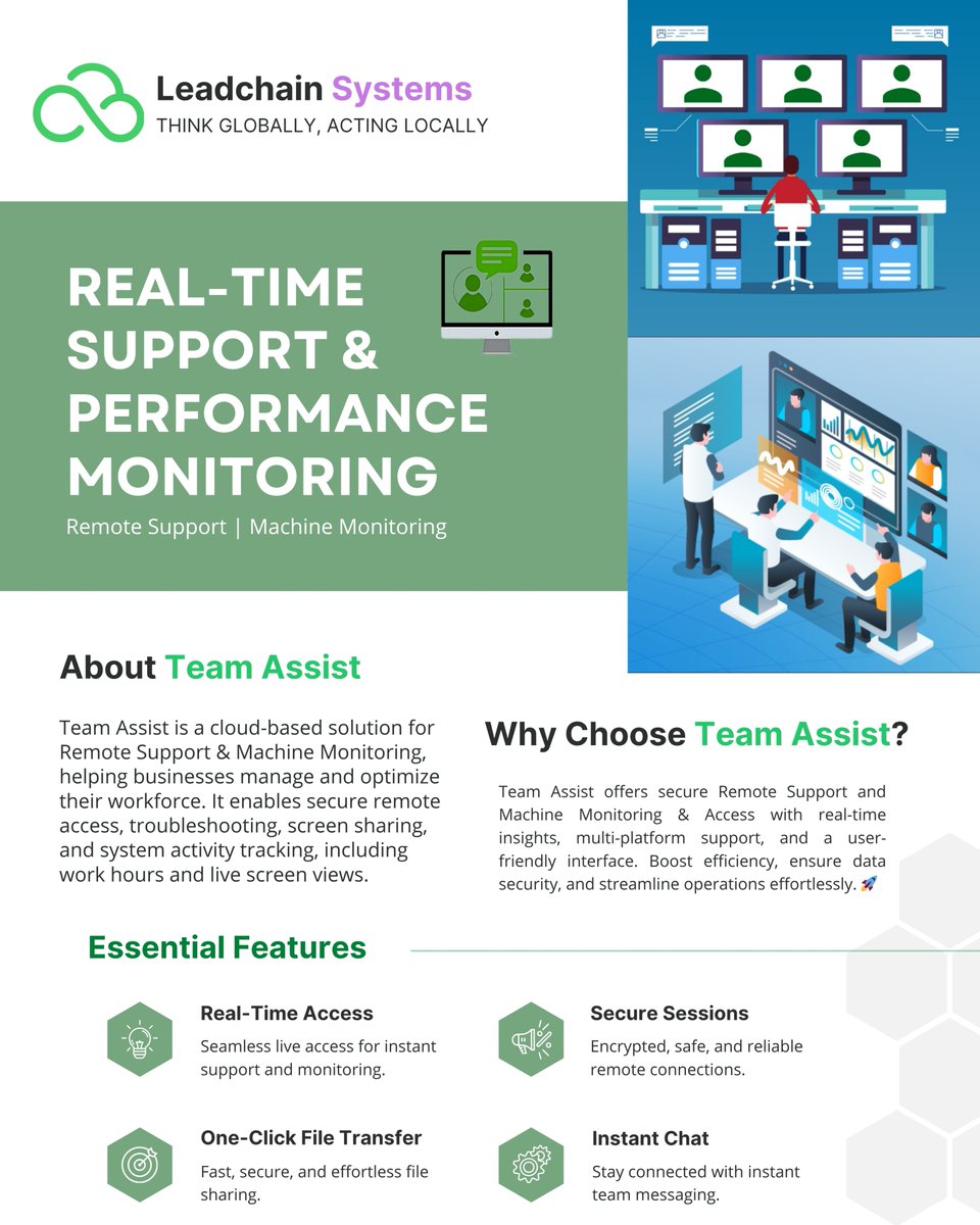 AbhayS207's tweet image. Manage your remote team &amp;amp; machines with ease. 🚀

Team Assist provides real-time support, secure access, and performance monitoring. Boost efficiency and streamline operations from anywhere.

See how it works: [teamassist.in]
#RemoteSupport #PerformanceMonitoring #SaaS