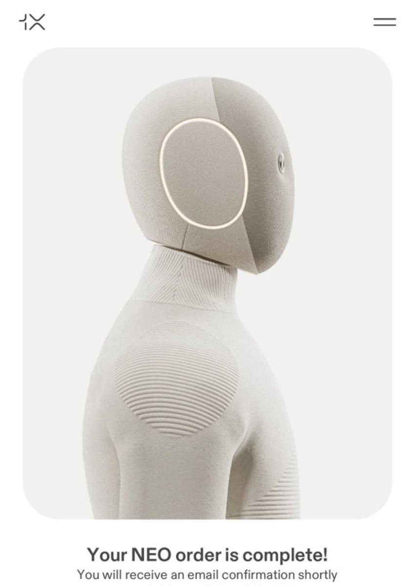 got my robot <a href="/1x_tech/">1X</a>