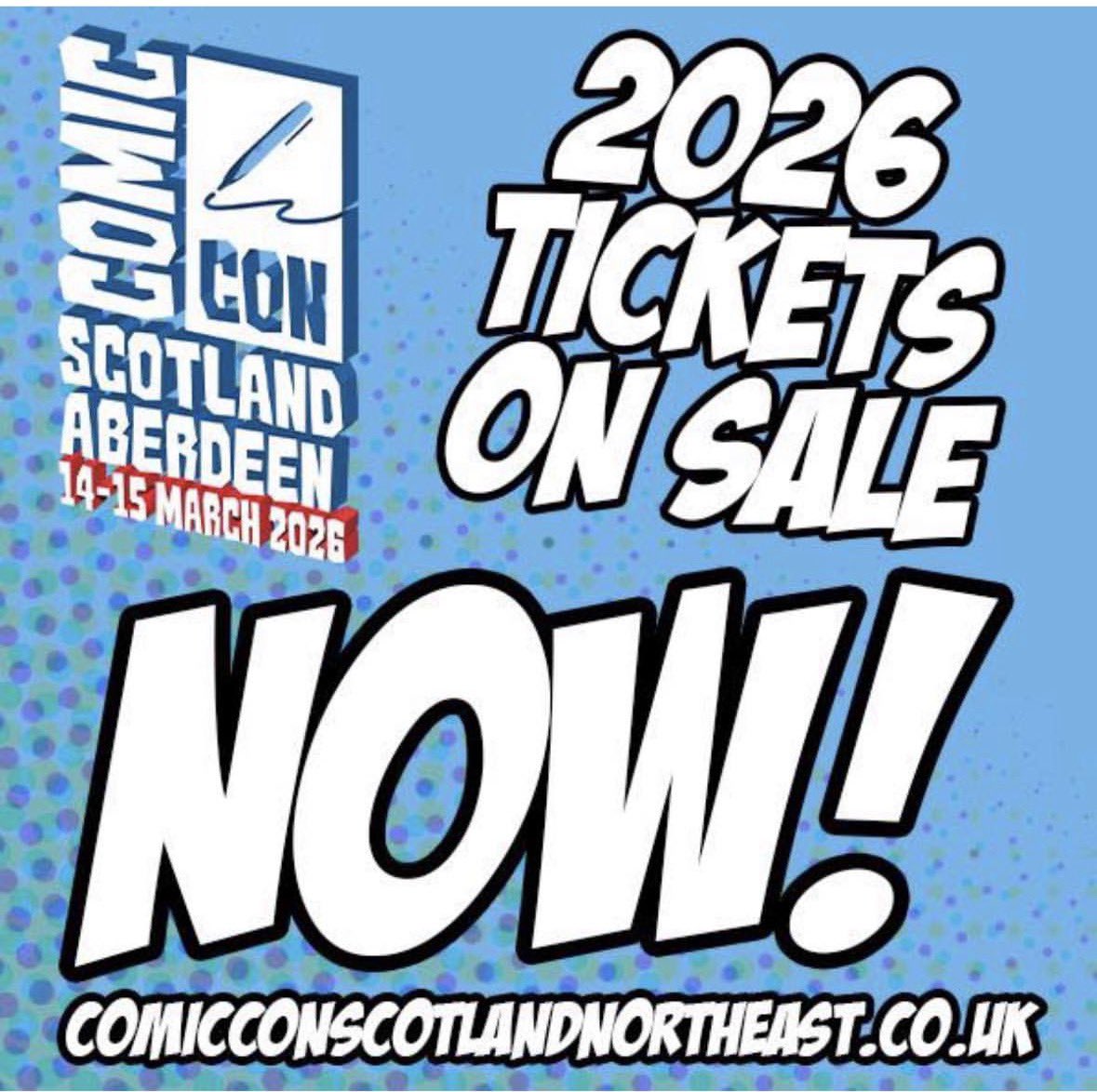 Ticket are available now for Comic Con Aberdeen 2026 show. Link is in the bio.

#comicconscotlandaberdeen #monopolyevents