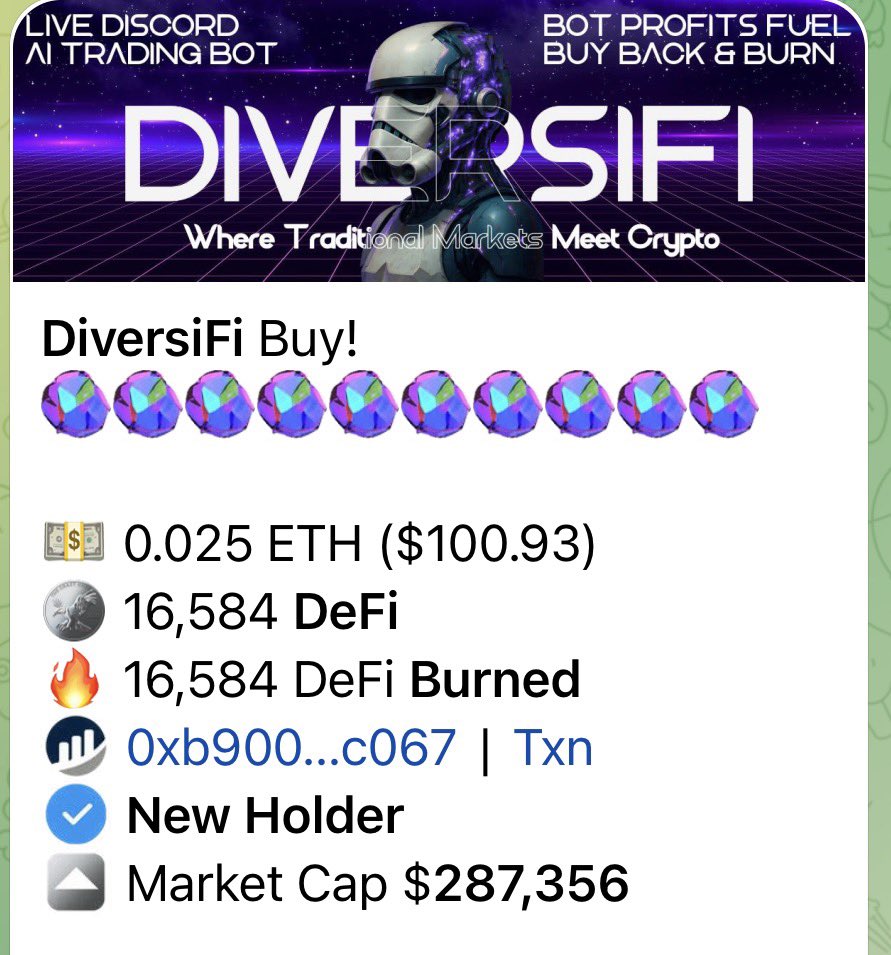 DiversiFiToken's tweet photo. Just keep burnin’

#diversifitoken 

https://t.co/9e4NKCsPfw

#Ethereum https://t.co/vcMpBW4ArW