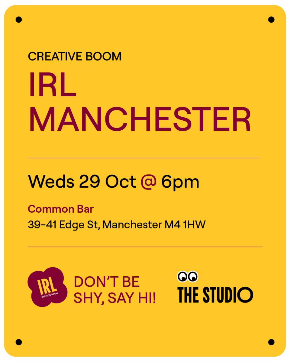 TONIGHT! TONIGHT! TONIGHT!! FREE networking for creative industry folk.

Gorgeous goodies from the amazing folk @Jamescropperpaper to give away at @creativeBoom IRL #Manchester this evening. Looking forward to seeing you all later at Common Bar, 39-41 Edge St, M4 1HW at 6pm.