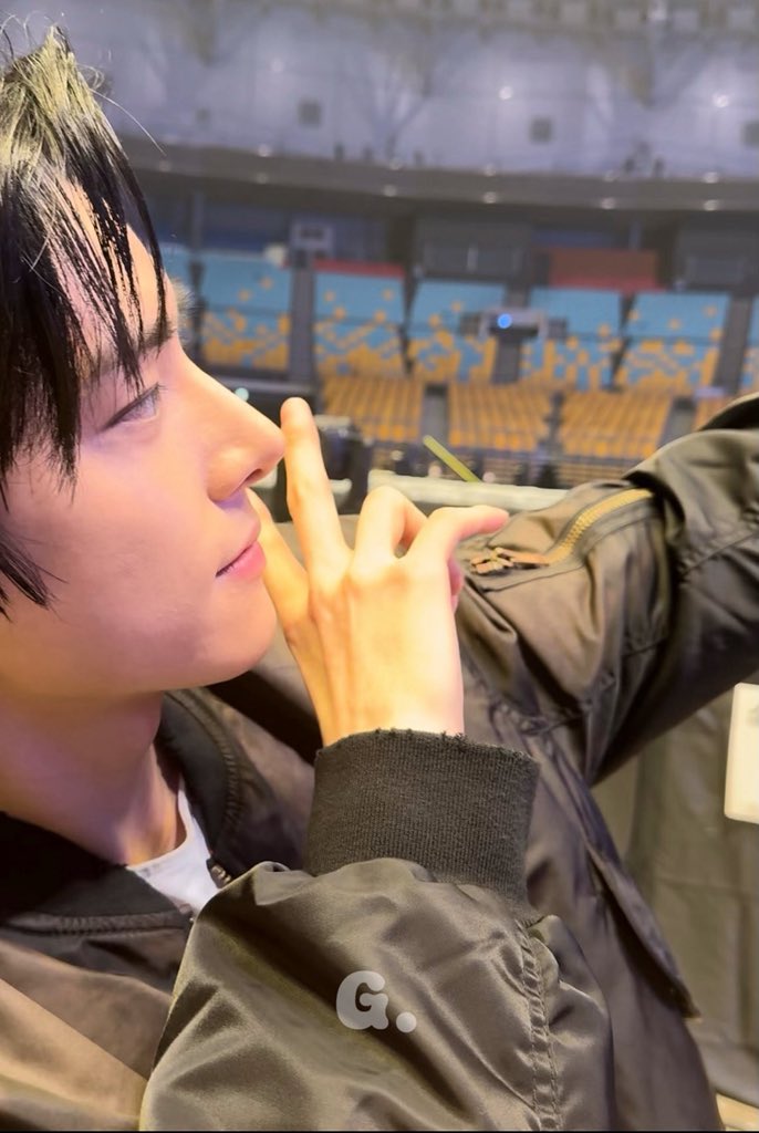HIS NOSE.