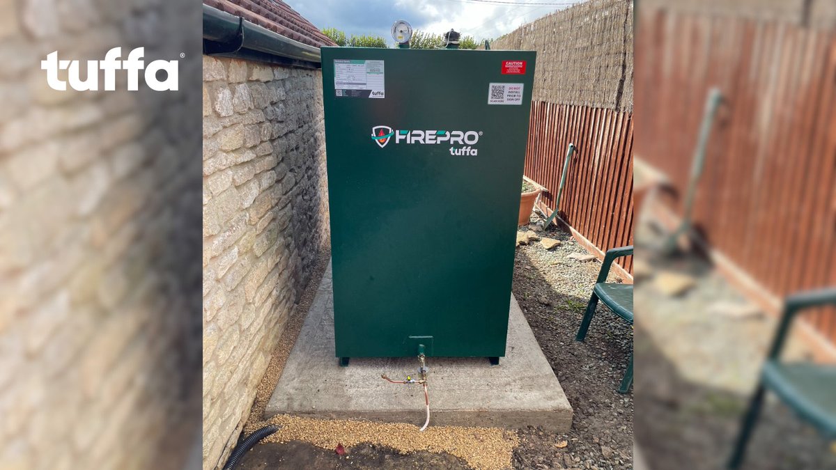 🔥 Another great install by KD Tank Supplies!

This time it's our 1650L Steel Bunded FirePro® Oil Tank.

Built for safety, compliance &amp; sustainability 💪

🔗 ow.ly/v0c050XaTsu

#TuffaUK #FirePro #OilTank #HVOReady