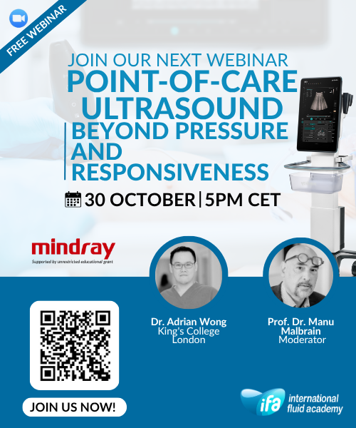 Fluid_Academy's tweet photo. Join us tomorrow for an exclusive introductory webinar to the upcoming Haemodynamic Management Course: Critical and Acute Care Ultrasound (CACU) & Beyond

This session will provide participants with an overview of the course content, structure, and faculty, while highlighting the importance of advanced haemodynamic assessment and personalized fluid therapy in critically ill patients.

🔹 30 October
🔹 5 PM CET
🔹 via Zoom 

🔗 https://t.co/jMz1mNZ3Im

Course information, programme & registration: 
➡️ https://t.co/h9KyWHak3f