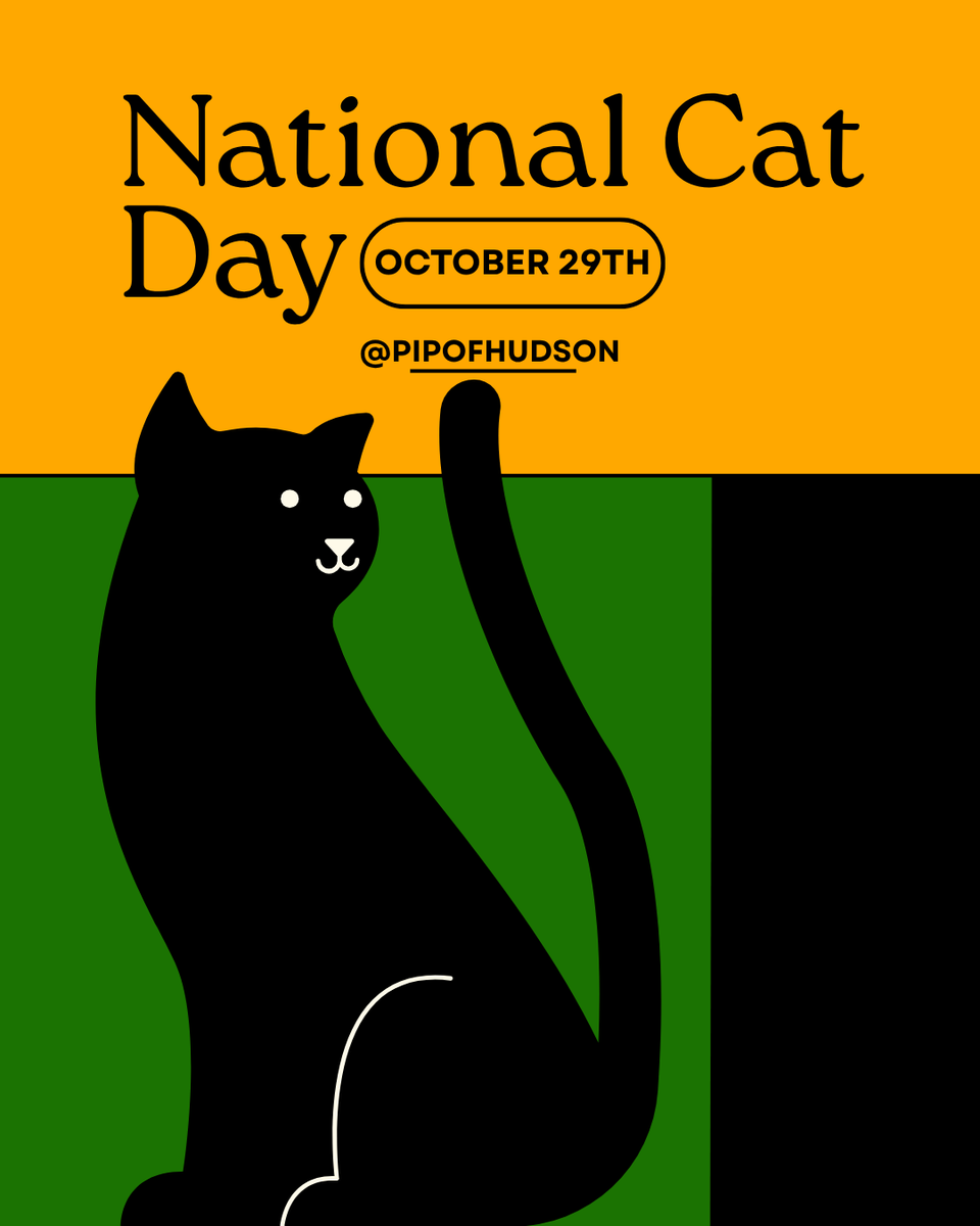 PIPofHudson's tweet photo. Happy National Cat Day! 🐈😻

#nationalcatday #catday https://t.co/f3WfUx97la