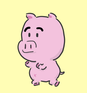 お絵描き用のタブレットをゲットした！

描いてみたけどなんか違うなぁ……
顔色悪いぞ🐷

←プロフィールのドット絵　/　描いてみた→