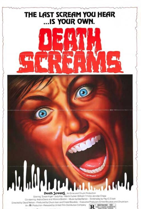 StreamWithKev's tweet image. Death Screams (1982) is a fairly laid-back slasher full of genre tropes, but with that regional charm that I find oddly comforting. I think it should be more fondly remembered by slasher fans.

C+

It's currently streaming on Tubi in the US and Arrow in Canada

#31DaysOfHorror