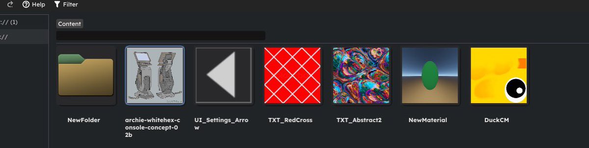 MrDrElliot's tweet photo. It’s amazing how much thumbnails can improve usability, just a quick glance to see what you need.
#lumina #gameengine #gamedev #gamesfromscratch https://t.co/2UPaoTMx81