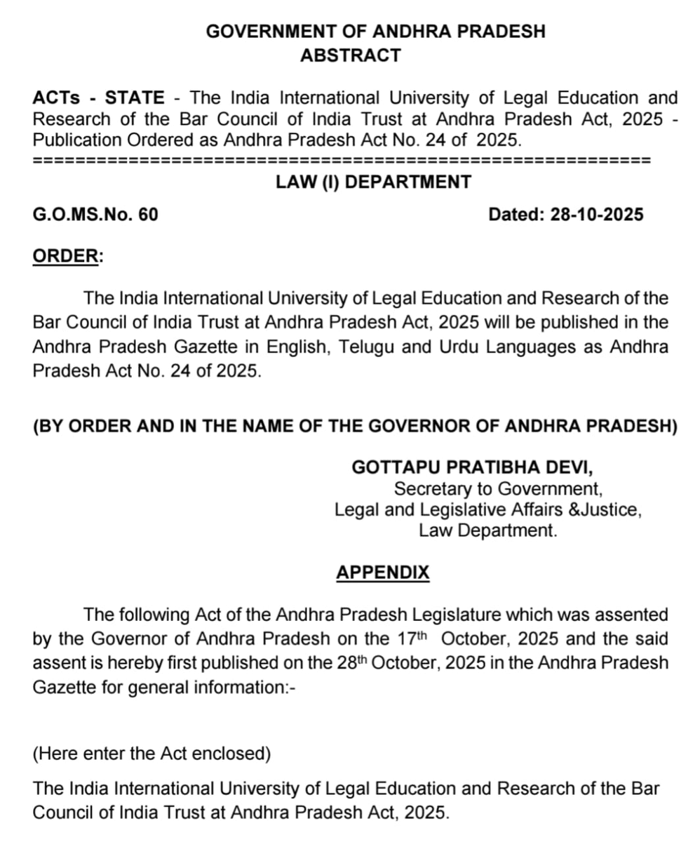 andhrudu12's tweet photo. Indian International University of Legal Education & Research
#Amaravati #BCI #IIULER https://t.co/cFjiXpTRn0