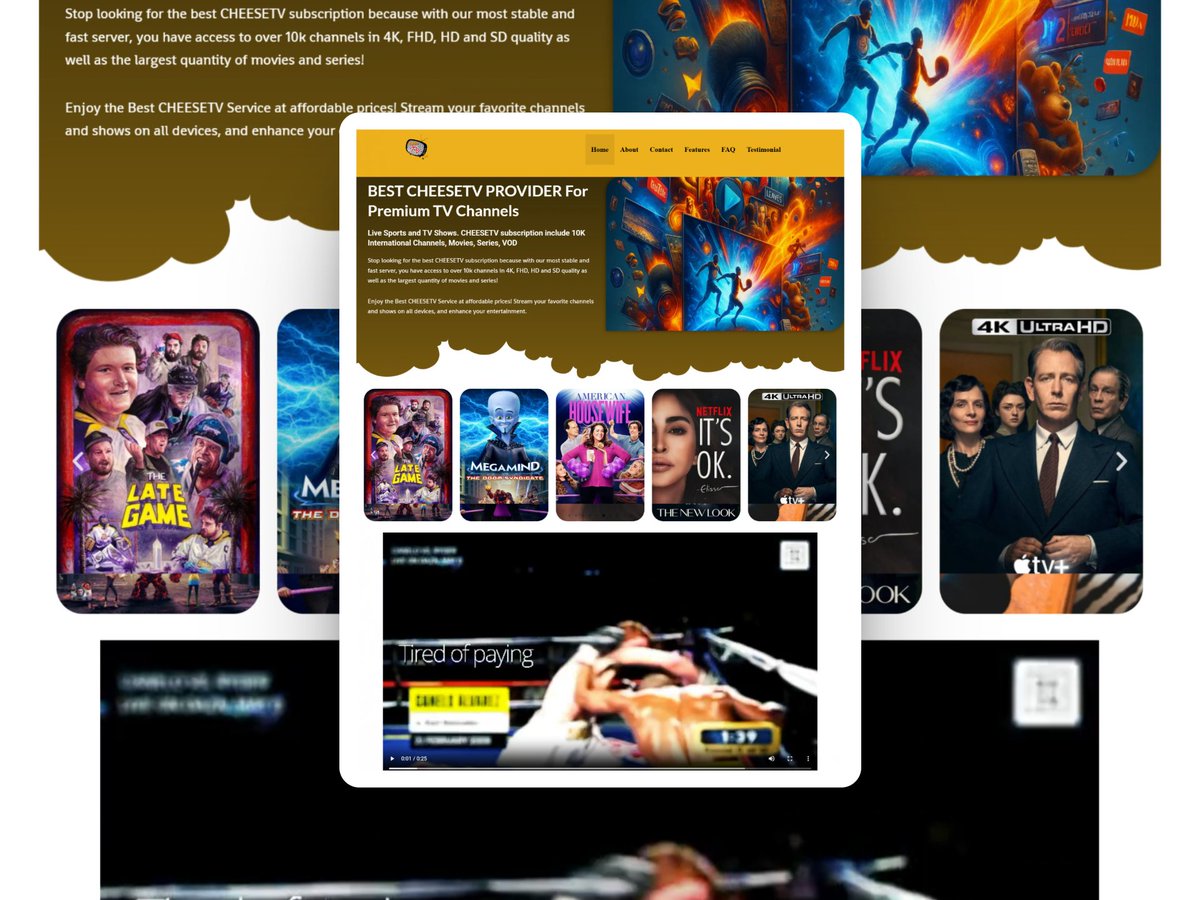 PascalTechy0661's tweet image. Just wrapped up CheeseTV — a modern entertainment website built on WordPress from the ground up. From concept to launch, every pixel designed with purpose 🎬 Starting a new business? Let’s build a website that converts.  Order now! #WebDesign #WordPress #UIDesign #Businessowner