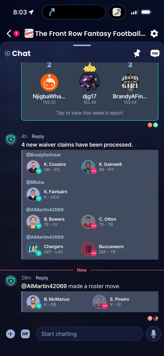 TacoRalex's tweet photo. @JeffRatcliffe @SiriusXMFantasy 

Had to share this.

Someone dropped Bowers in a home league.

Scooped him on waivers https://t.co/E1nWmAEC2I