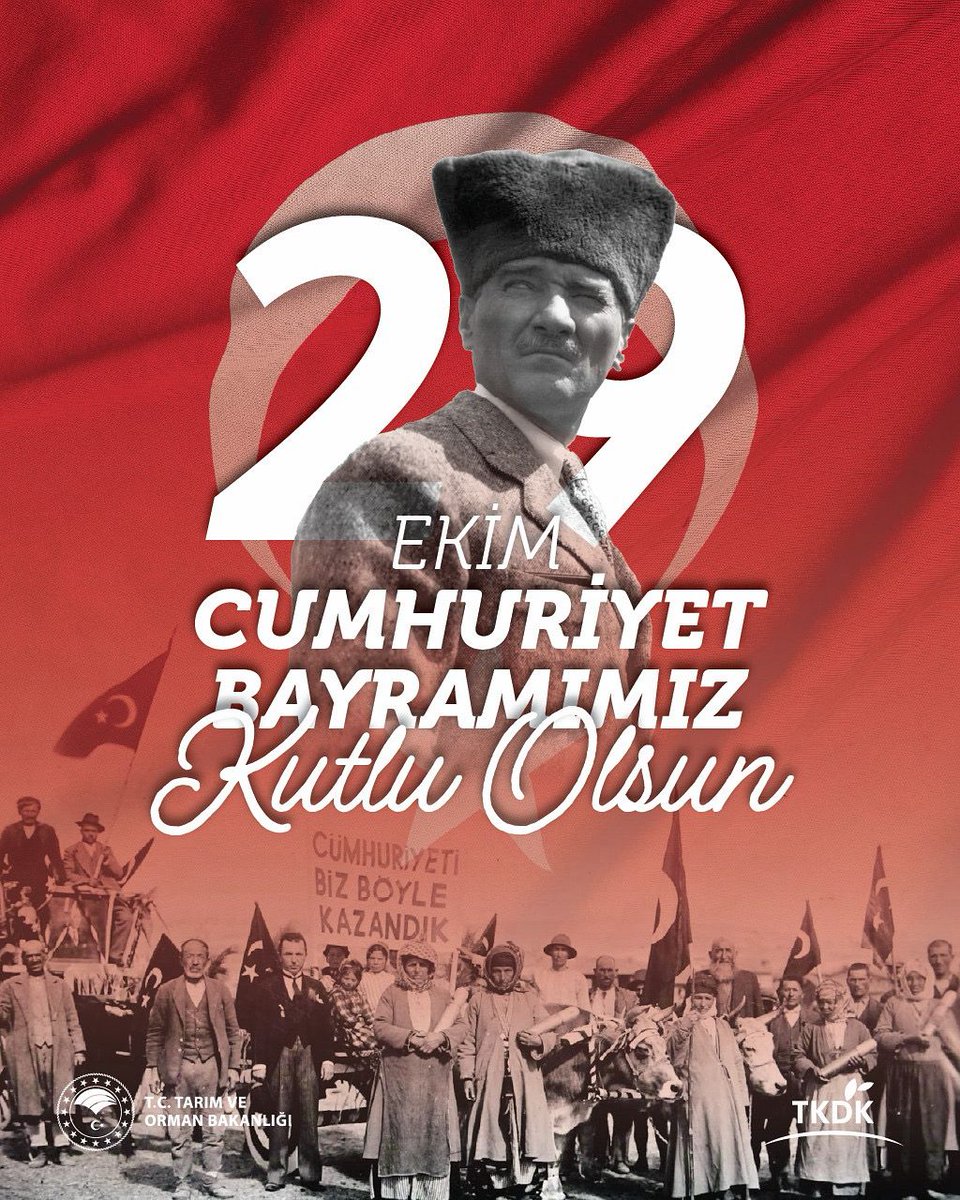 Cumhuriyetimizin kuruluşunun 102. yıl dönümünde Gazi Mustafa Kemal Atatürk başta olmak üzere tüm kahramanlarımızı saygı, rahmet ve minnetle anıyoruz. 

29 Ekim Cumhuriyet Bayramımız kutlu olsun! 🇹🇷