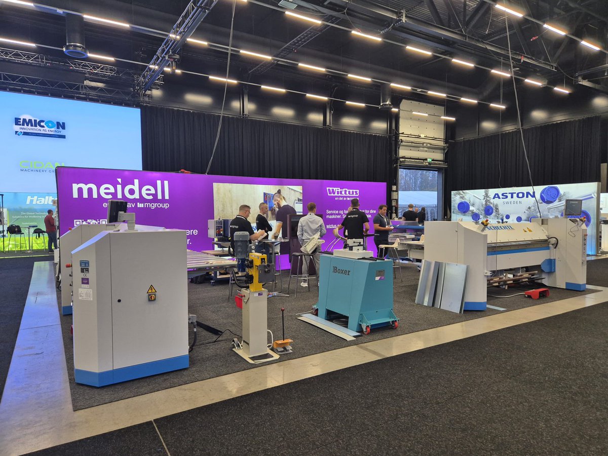 boxer_design's tweet image. Our @boxer_design lockformers were on display at the Meidell stand last week @ventistaal_as 

Great to have partner representation at the trade shows - a big part of connection for our industry. 

#rollforming #lockforming #mfg #sheetmetal #engineering #industrialmachinery