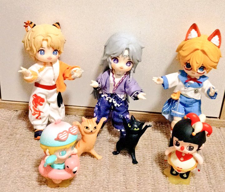 mao_syao's tweet photo. 不良と影で暗躍する頭脳派と優等生
と、近所のチビッコ
#ブラインドドール #NAGI #yoola https://t.co/MhicrH7G59