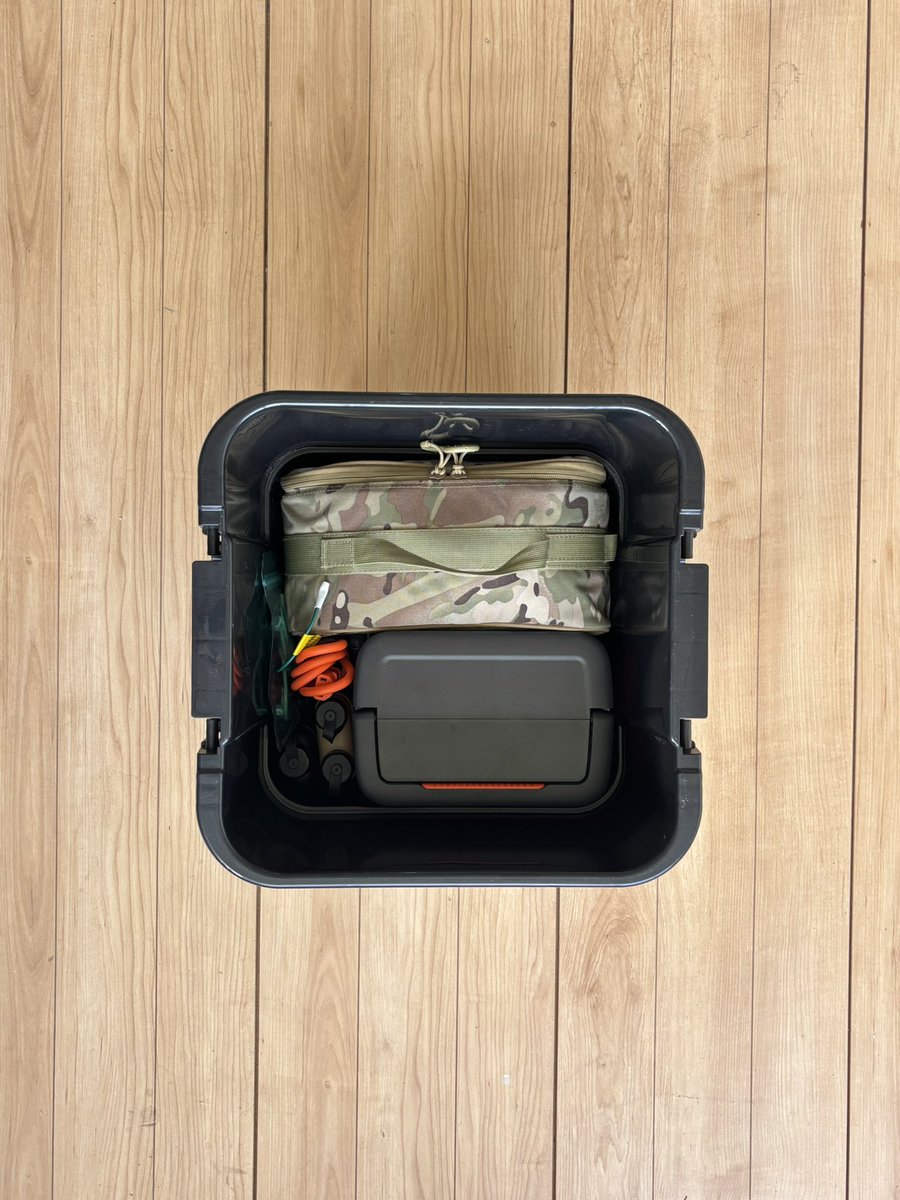 TC-30にJackeryのポダ電256whとオレゴニアンキャンパーのセミハードギアバッグSがシンデレラフィットした！👀