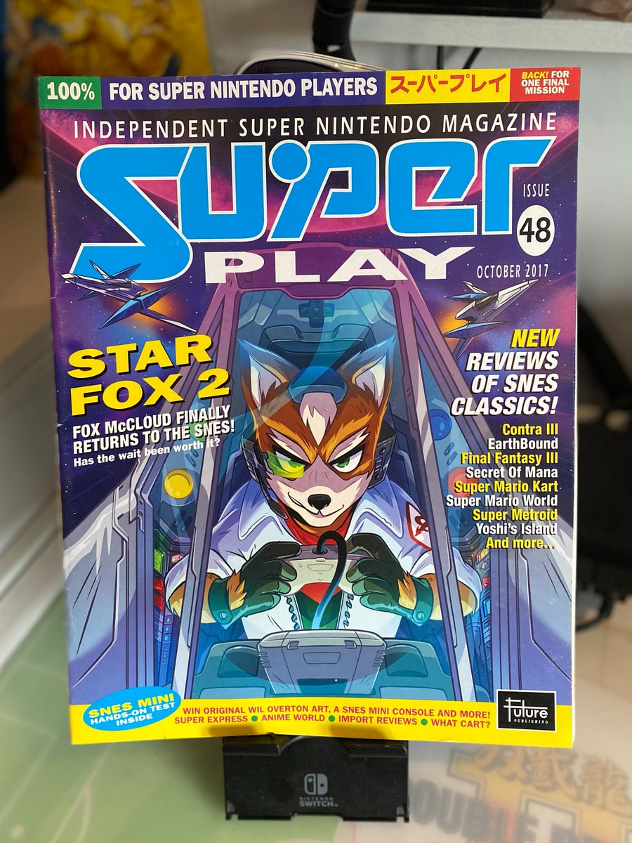 gamesfreezer's tweet image. 🔖My Favourite Video Game Magazine Covers

📈24. Super Play ~ Issue 48 - [OCT 2017]

Super Play returned for one final issue by coming back for the launch of the SNES MINI back in 2017. Star Fox 2 was the big draw and my word that art is just stunning!

🕹️#RETROGAMING #retrogamer