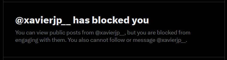 jjmuminah's tweet photo. @Kabyr1210 @xavierjp__ Xavier just blocked @theislampill for asking Myron's associates to be called out https://t.co/STcd1FXAOP
