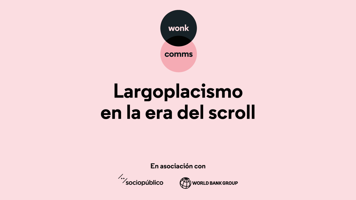 🚨 ¡Mañana es #WonkComms!

⌚️Jueves 30 de octubre, de 10 a 11:30

💡 Con Yanina Budkin <a href="/yaninab/">Yanina Budkin</a> (Banco Mundial) y Paul Constance <a href="/presentbias/">Paul Constance</a> (Sociopúblico) 
🎙️Modera Sonia Jalfin <a href="/soniajalfin/">sonia jalfin 💚</a> (Sociopúblico)

📝¡Te esperamos online! → docs.google.com/forms/d/e/1FAI…