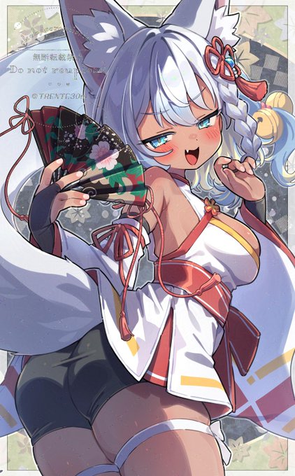 skeb絵です🦊🍁 