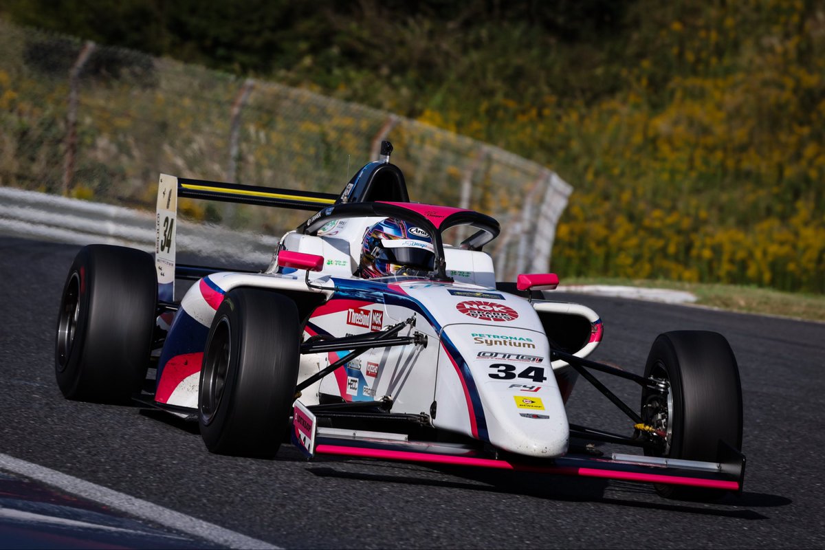 ⁡🏁 FIA-F4 Japanese Championship 🇯🇵
 オートポリス｜Auto Polis
📅 10月16日〜20日｜Round11.12
⁡
🛞 #33 鈴木悠太（Yuta Suzuki）
• Rd.11 : P24 → P25
• Rd.12 : P22 → P22
⁡
🛞 #34 田中風輝（Fuki Tanaka）
• Rd.11：P20 → P17
• Rd.12：P20→ P16
#fiaf4jp