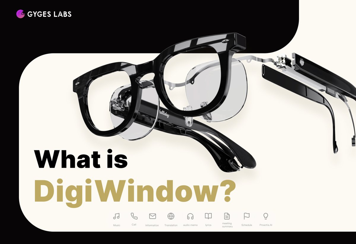 GygesLabs's tweet photo. Gyges Labs is the game changer in wearable tech.
With our groundbreaking DigiWindow technology, smart glasses are entering the "invisible" era.👋

Want to learn more?
Need a custom solution?
Get in touch: https://t.co/N5Wdkigjii

#GygesLabs #WearableTech #AI #SmartGlasses #Innovation #DigiWindow