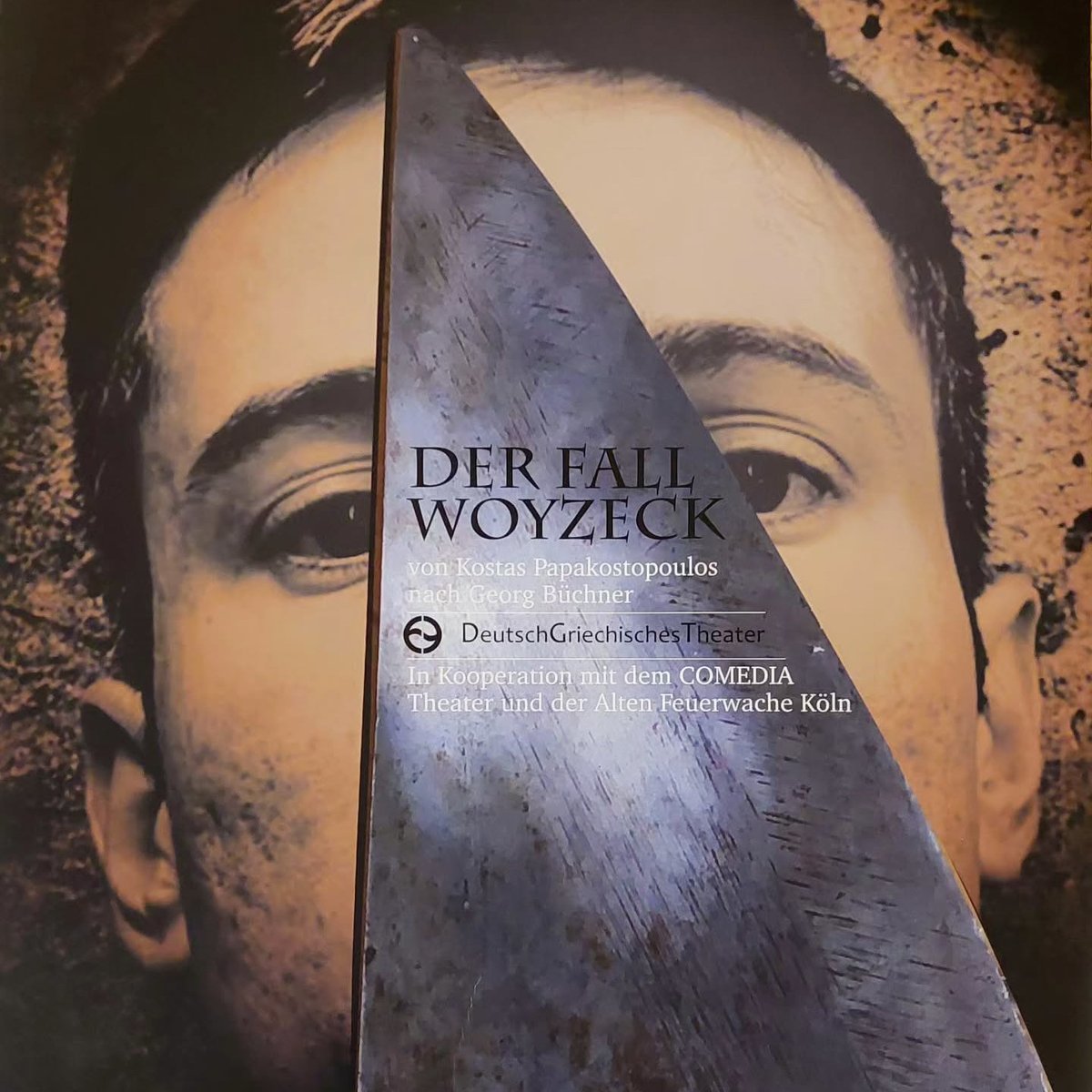 Theaterstück des DGT 𝗗𝗲𝗿 𝗙𝗮𝗹𝗹 𝗪𝗼𝘆𝘇𝗲𝗰𝗸, von Kostas Papakostopoulos nach Georg Büchner.
📍 Alte Feuerwache, Melchiorstraße 3,  Köln
🕗 31.10. - 02.11.25
💶 Eintritt: 24€, 14€ Erm.

#griechisches #theater #in #köln #entdecken #ελληνικό #θέατρο #στην #κολωνία