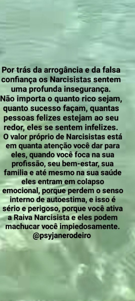 psyjanerodeiro's tweet image. Pessoas tóxicas se sentem secretamente inferiores e por isso elas usam de mentiras para chamarem sua atenção, quando você não pode suprir o ego Narcisista eles ativam o que a Psicológia chama de Raiva Narcisista, Cuidado!