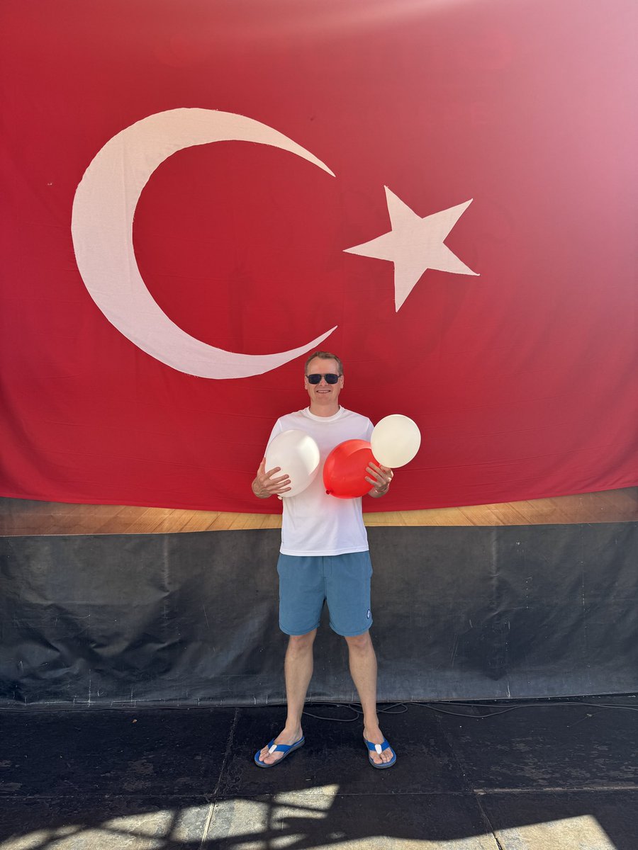 Joining in the Turkish Republic Day celebrations with a few balloons and an undisclosed number of beers. Let the good times roll.